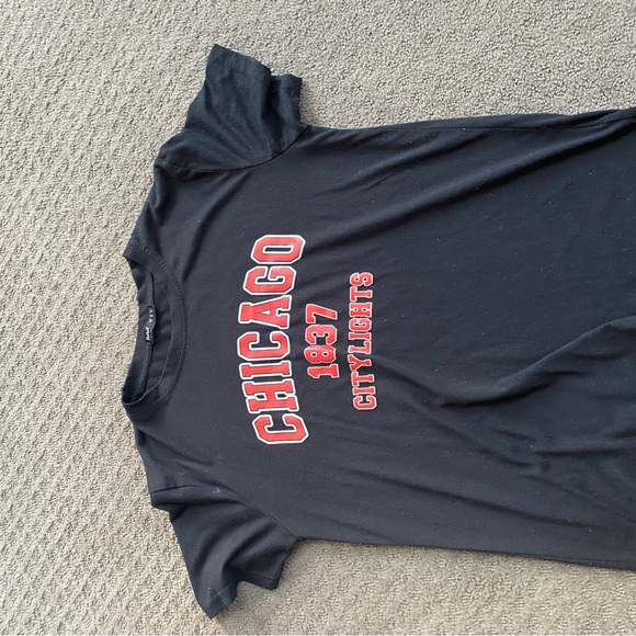 Black,Chicago,cotton tee - Picture 1 of 3